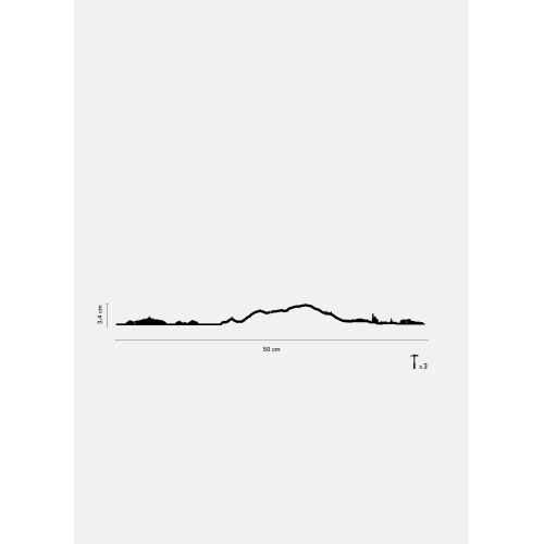 Ajaccio - The Line noir 50 cm