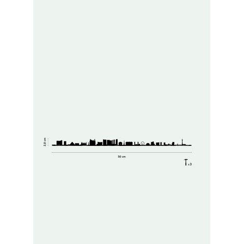 Las Vegas - The Line noir 50 cm