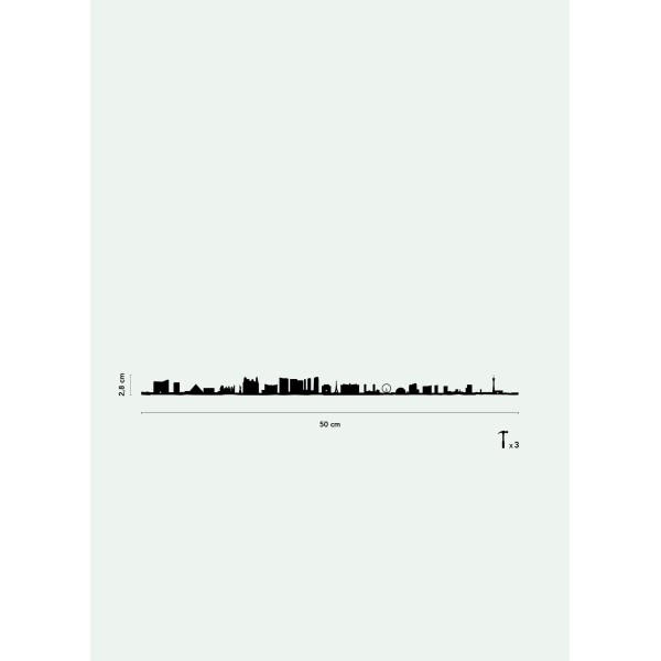 Las Vegas - The Line noir 50 cm