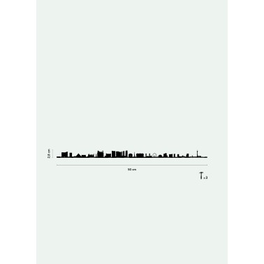 Las Vegas - The Line noir 50 cm