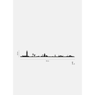 Marrakech - The Line noir 50cm
