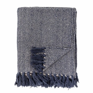 Herringbone plaid coton recyclé