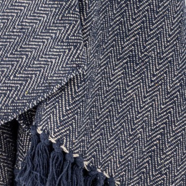 Herringbone plaid coton recyclé