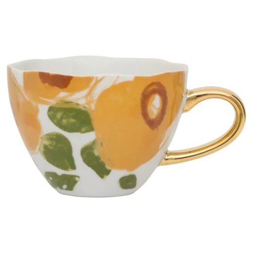 Tasse Good Morning Cappuccino/Thé Floral Art Ø11 cm - Caramel