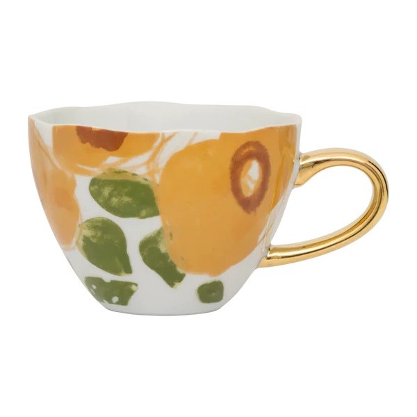 Tasse Good Morning Cappuccino/Thé Floral Art Ø11 cm - Caramel