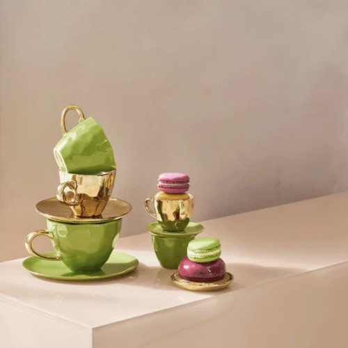 Tasse à café Good morning Ø8 cm - Branche Ever Green