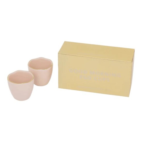 Coquetier Good Morning, ensemble de 2 - vieux rose