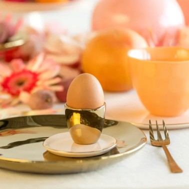 Coquetier Good Morning, ensemble de 2 - vieux rose