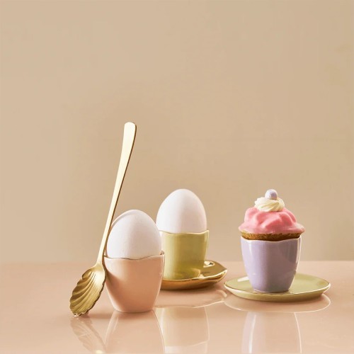 Coquetier Good Morning, ensemble de 2 - vieux rose