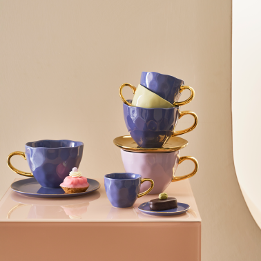 Tasse Good Morning Cappuccino/Thé Ø11 - Bleu violet