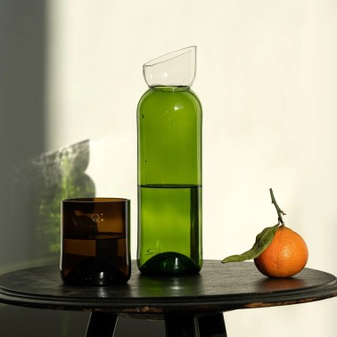 Carafe blanc/vert