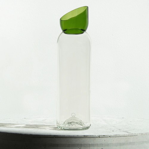 Carafe vert/blanc