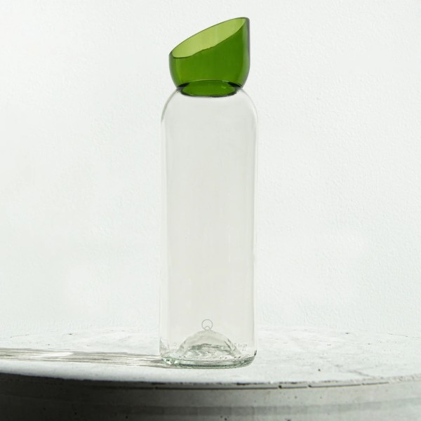 Carafe vert/blanc