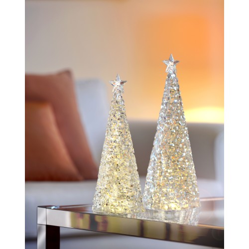 Glamor - argent, Lampe décorative 44cm
