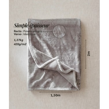 Plaid classique gris