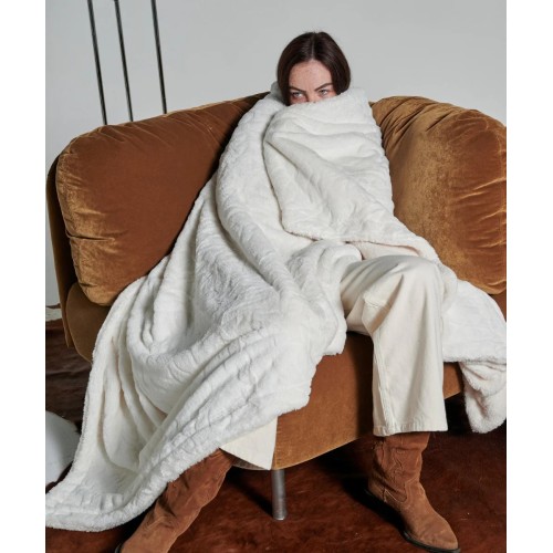 Plaid Ours blanc