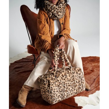 Sac weekender léopard