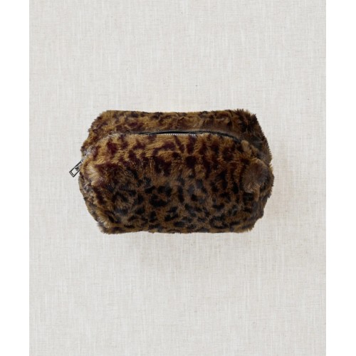 Trousse beauté léopard kaki