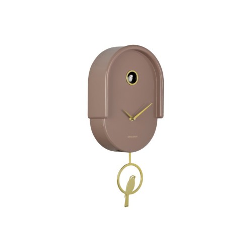 Horloge a pendule Tweet - mocha brown