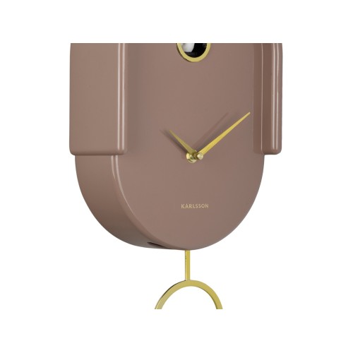 Horloge a pendule Tweet - mocha brown