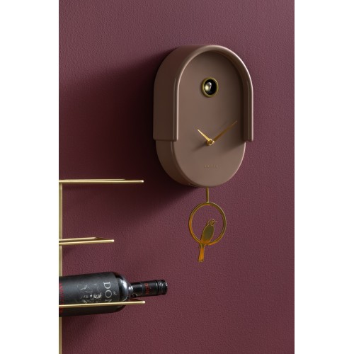 Horloge a pendule Tweet - mocha brown