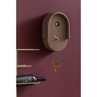 Horloge a pendule Tweet - mocha brown