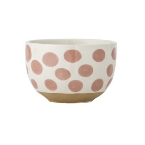 Linora bol rose grès rond