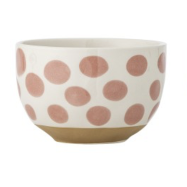 Linora bol rose grès rond