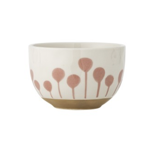 Linora bol rose grès fleur