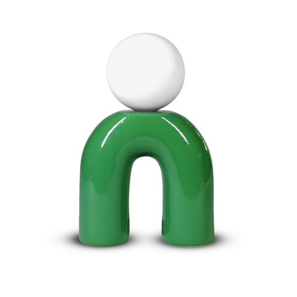 Lampe pop U vert