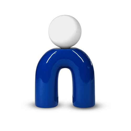 Lampe pop U bleu