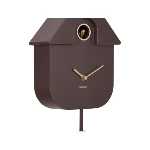 Horloge à pendule coucou modern - earth brown