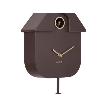Horloge à pendule coucou modern - earth brown