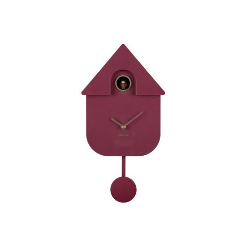 Horloge à pendule coucou modern - dark mauve