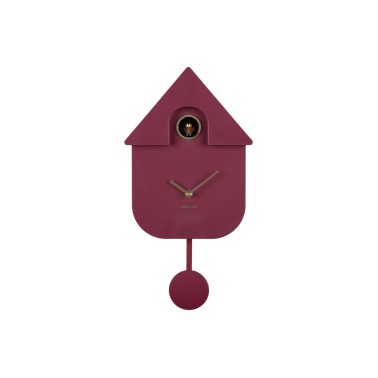 Horloge à pendule coucou modern - dark mauve