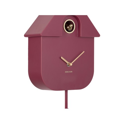 Horloge à pendule coucou modern - dark mauve