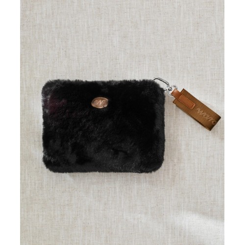 Pochette zipée noire