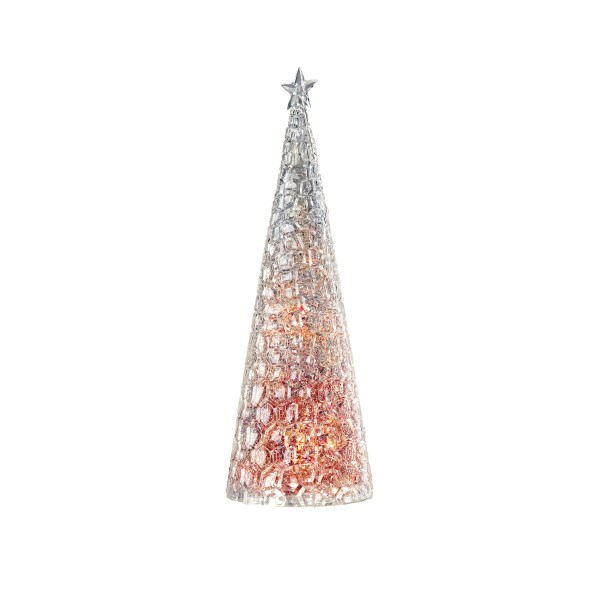 Sapin Glamor - rouge, lampe décorative 44cm