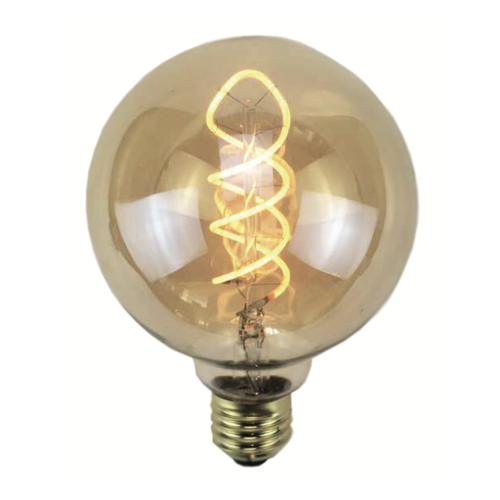 Ampoule globe 95 ambre