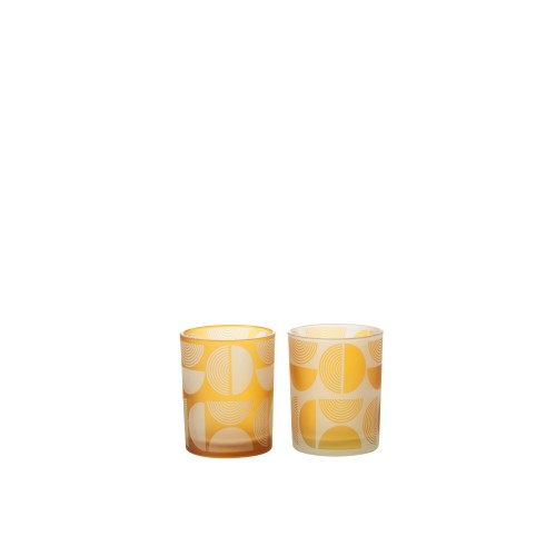 Photophore Demi-Cercle Orange M
